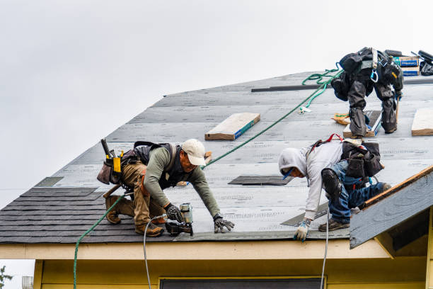 Professional Roofing technician working in Garrison, TX